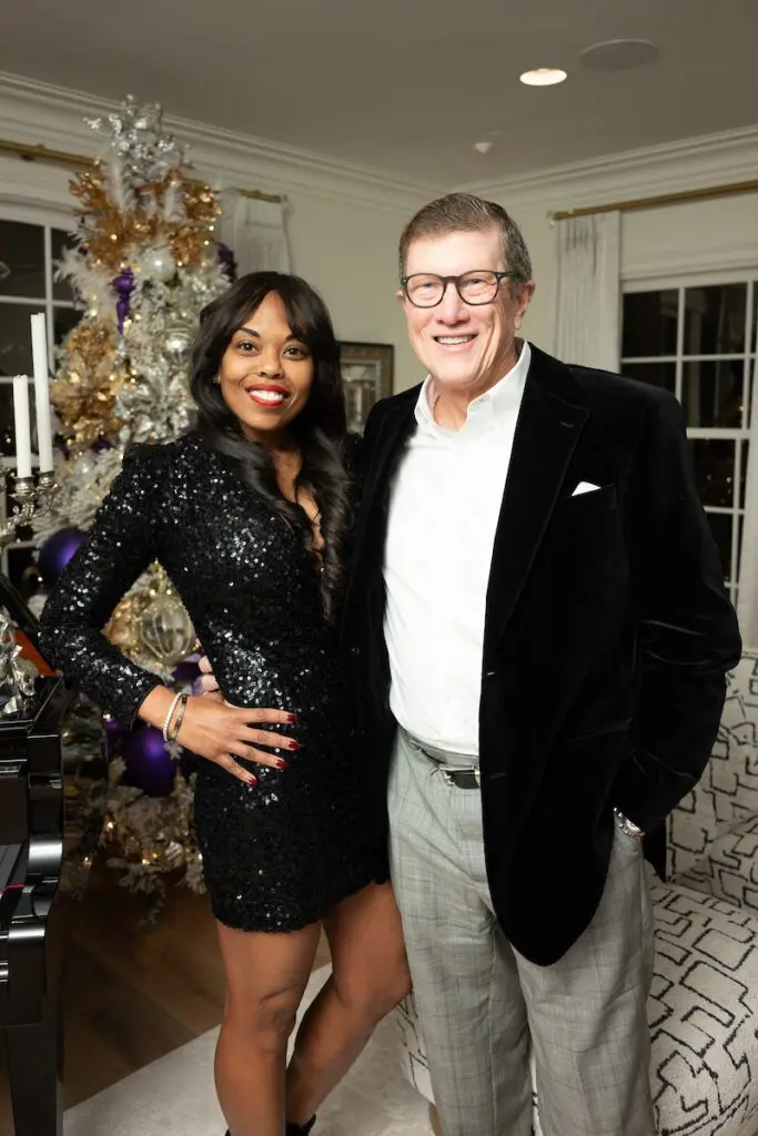 Kashay & Steve Crawford at the Legacy Community Health 'Holiday Schmooze' (Photo by Daniel Ortiz)