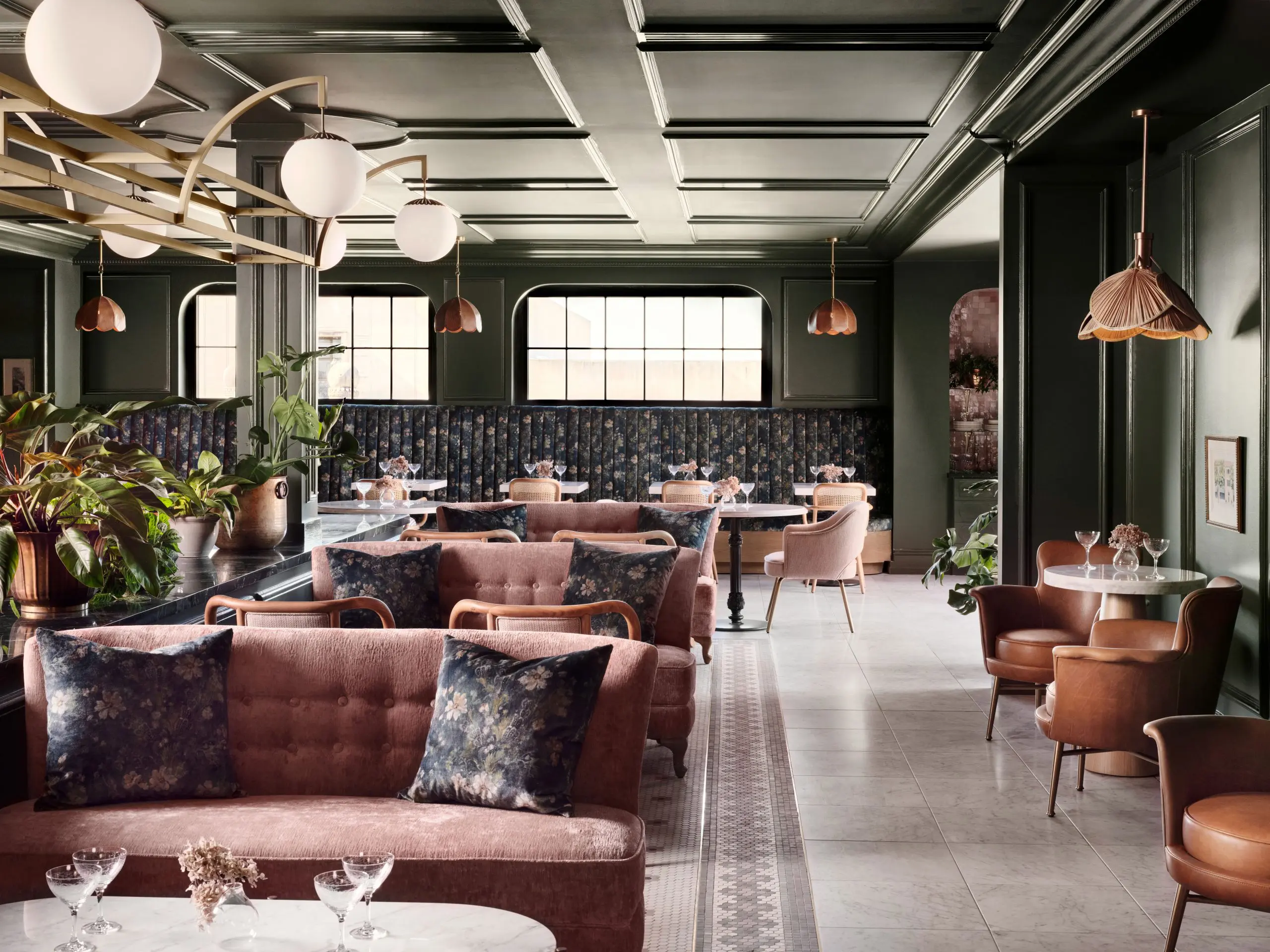 The hotel features a café and two restaurants, including Bertie's on the Rooftop. (Photo Courtesy of Magnolia Network)