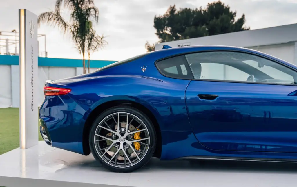 The ride is never harsh, and even at its firmest setting, there is virtually no body roll. Also much to be admired are its strong brakes: some of the best I've experienced, which is to be expected when the rotors are the size of a large pizza. (Courtesy Maserati)