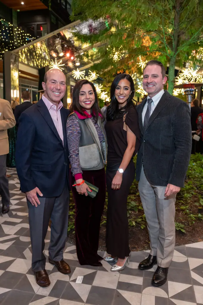 Evan & Nicole Katz, Holly & Steve Radom at Texas Children's Hospital Ambassadors holiday party held at the Montrose Collective. (Photo by Jenny Antill/Texas Children's Hospital)