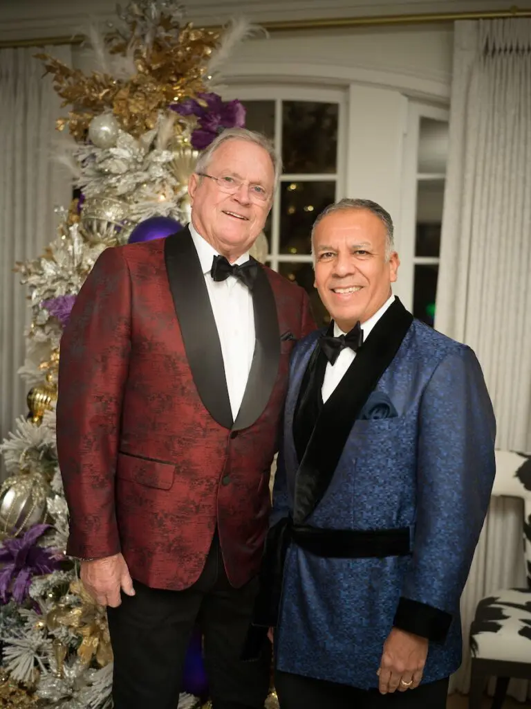 Richard Werner & Tony Bravo at the Legacy Community Health 'Holiday Schmooze' (Photo by Daniel Ortiz)