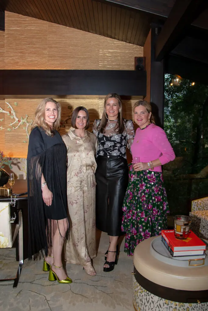Kara Przybyl McIver, Jenny Weber, Bethany Buchanan, Abby Alford. at the Akris/PaperCity salute to Houston Ballet's Julie Kent (Photo by Miroma Photography)