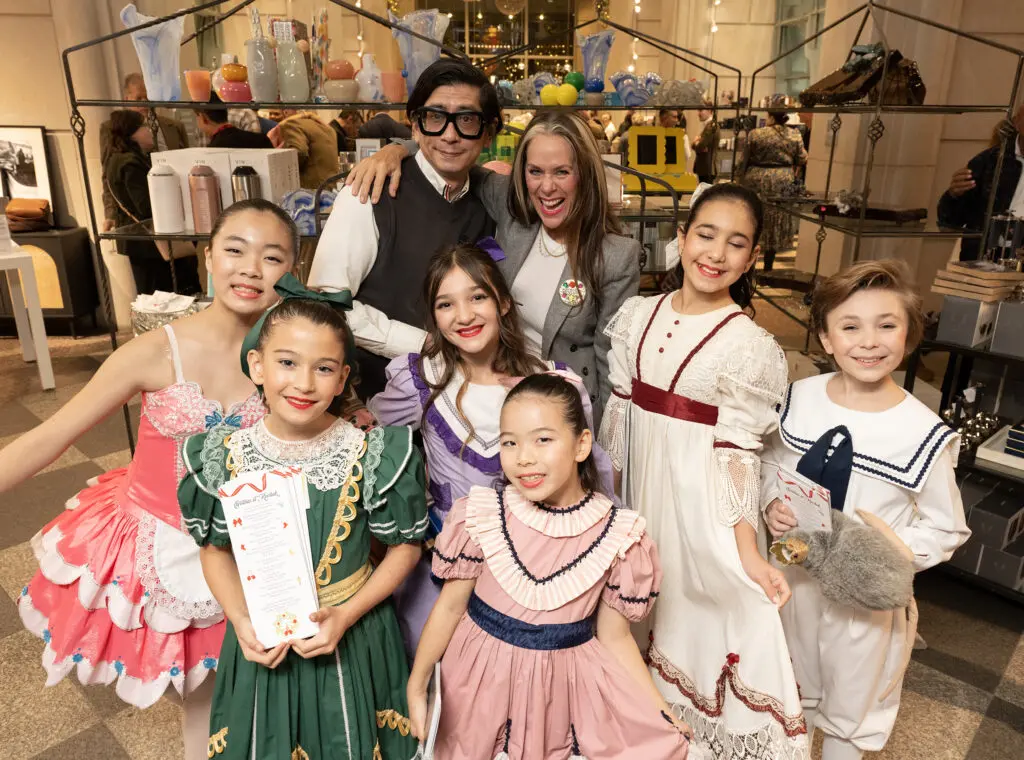 Billy Fong, Lucy Wrubel, ballerinas from the Chamberlin Ballet's Nutcracker (Photo by George Fiala)