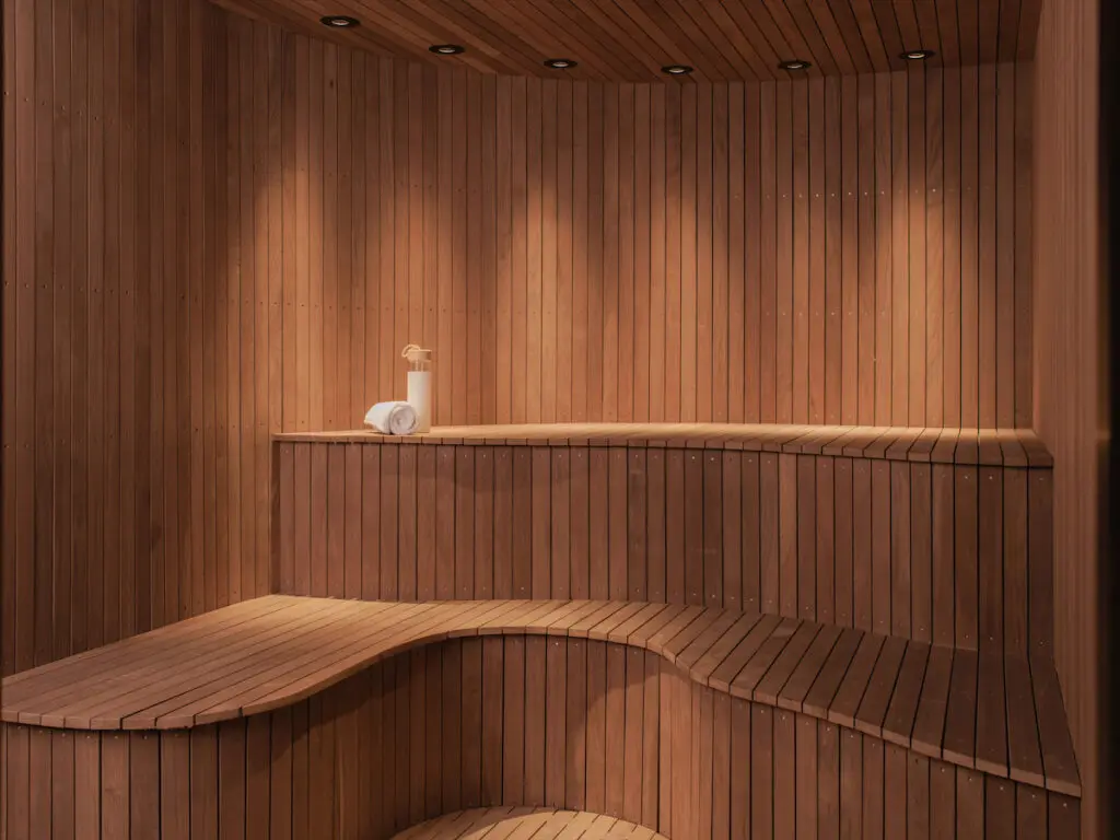 The Hotel Swexan sauna. 