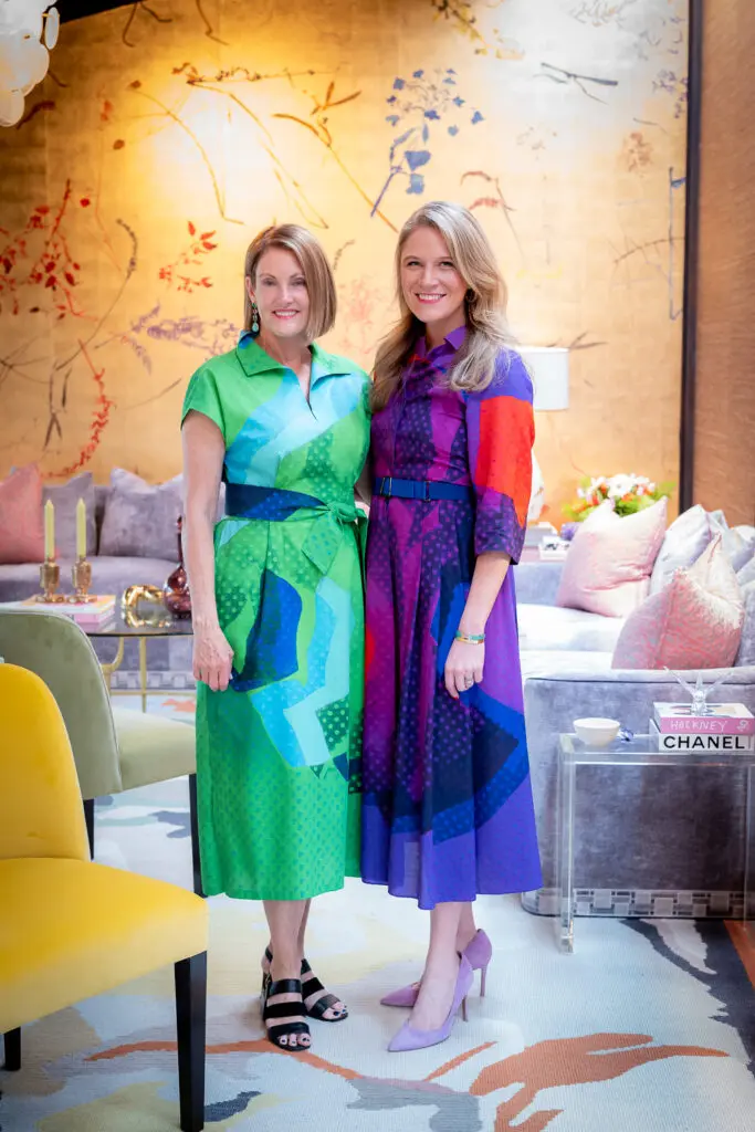 Hosts Stephanie Tsuru and Katie Tsuru at the Akris/PaperCity salute to Houston Ballet's Julie Kent. (Photo by Miroma Photography)