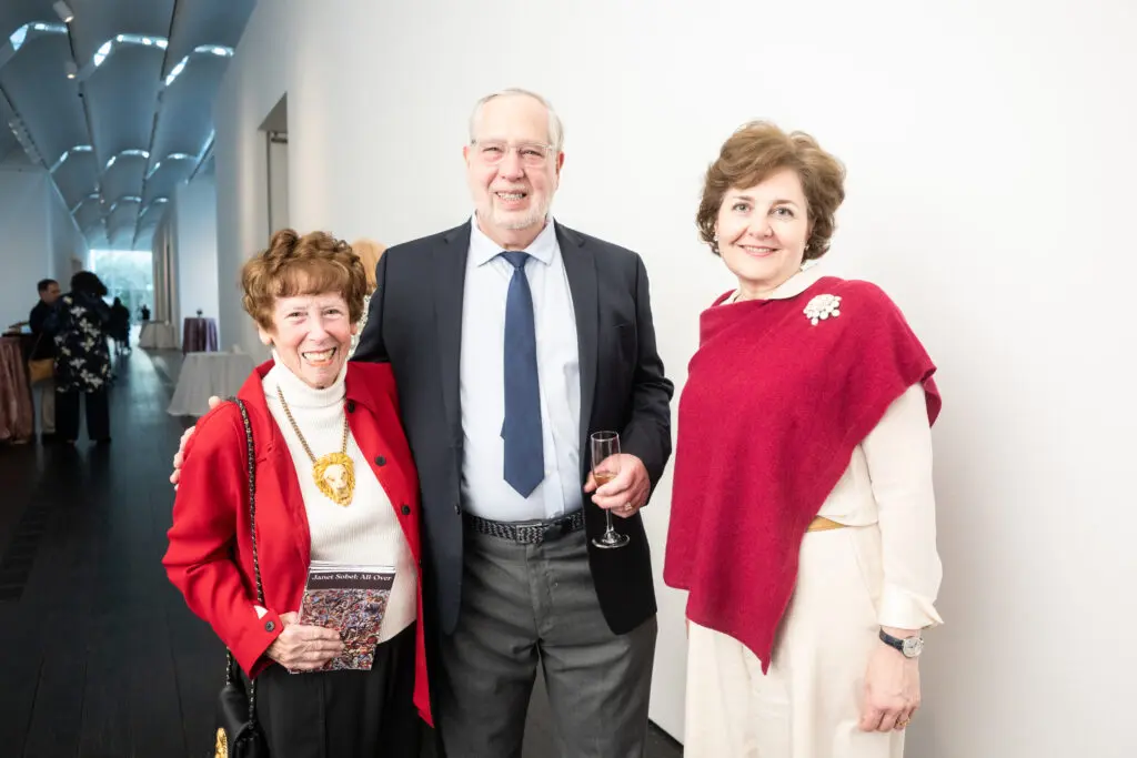 Ricky Gettleman, Len Sobel, Rebecca Rabinow at The Menil Collection (Photo by Daniel Ortiz)