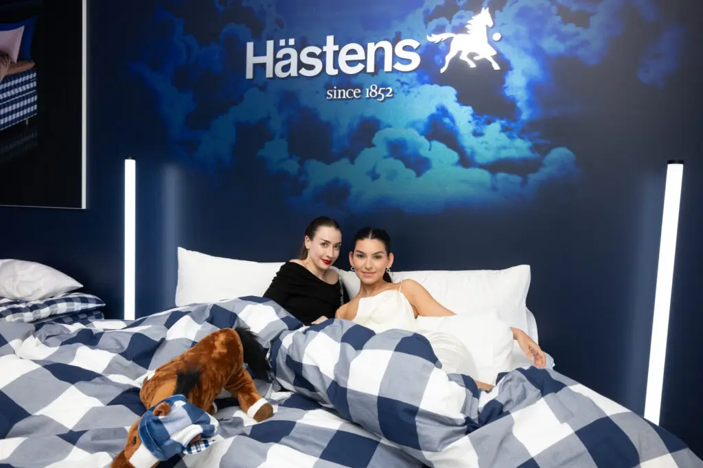 Chanel Alghani, Ninah Caquis at the grand opening of Swedish bedmaker Hästens in River Oaks District. (Photo by Daniel Ortiz) 