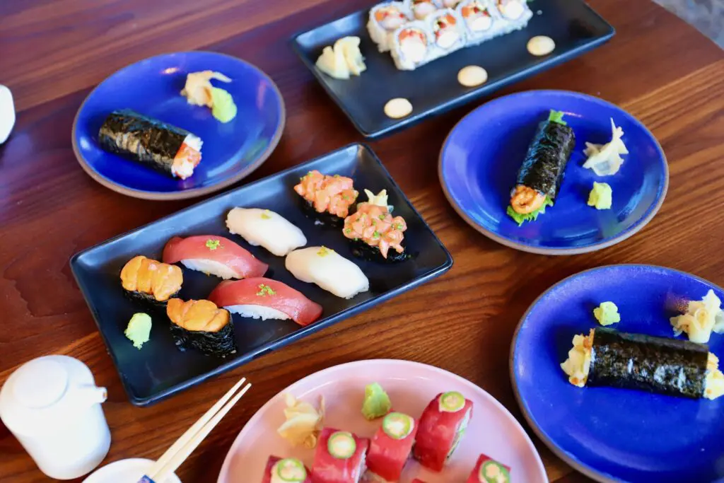 Balboa Surf Club menu also features nigiri and handrolls.