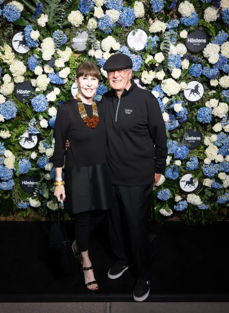 Shelby Hodge & Shafik Rifaat at the grand opening of Swedish bedmaker Hästens in River Oaks District. (Photo by Daniel Ortiz)
