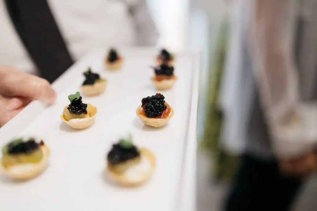 Divine nibbles from R2Art Catering (Photo by Rebecca Patton-Beckley)