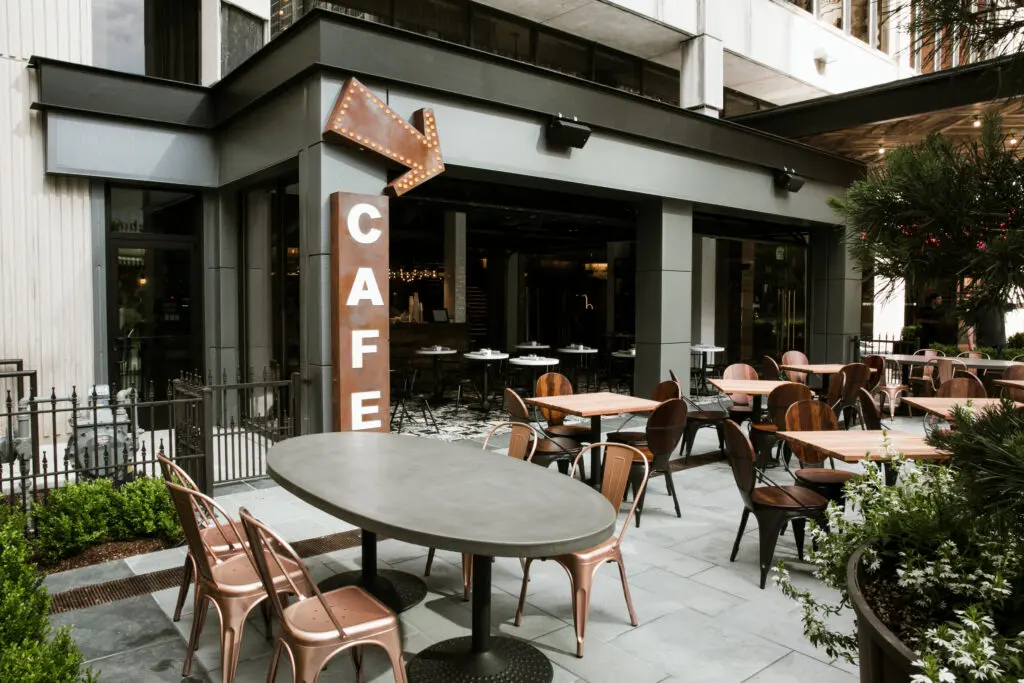 Bobby Nashville also boasts an indoor/outdoor cafe with coffee and bites.