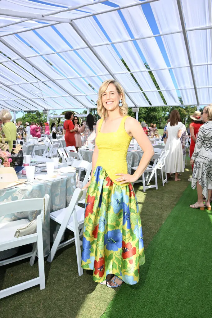 Brooke Lee at the River Oaks Country Club tennis tournament luncheo.