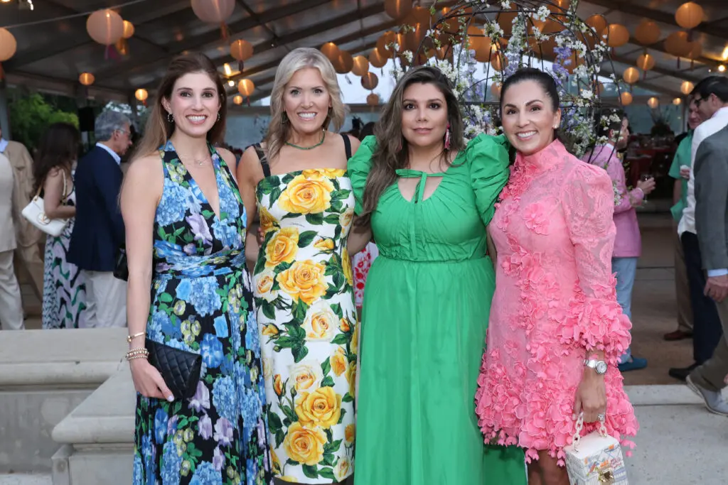 Camille Connelly, Amanda Boffone, Daniella Hernandez, Julie Longoria Chen at the Hermann Park Conservancy 'Evening in the Park' (Photo by Priscilla Dickson)