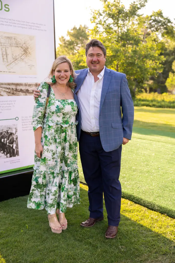 Mary Nan & Eli Huffman at the Memorial Park Conservancy 100th anniversary dinner. (Photo by Jenny Antill)