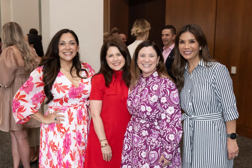 Karina Moreno, Lisa Helfman, Suzanne Ross, Hannah Brook at Girls Inc. (Photo by Wilson Parish)