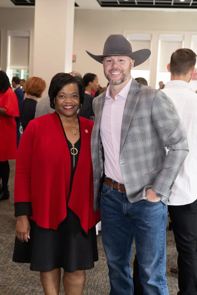 Marian Harper, Ryan Pressly at Girls Inc. (Photo by Wilson Parish)
