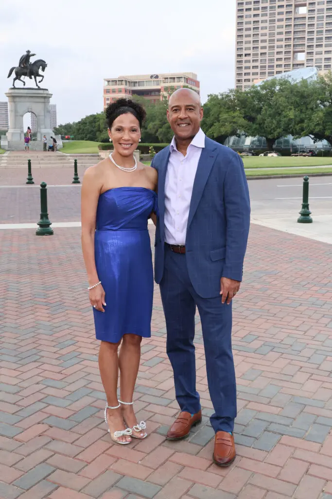 Paula & Reginald DesRoches at the Hermann Park Conservancy 'Evening in the Park' (Photo by Priscilla Dickson)