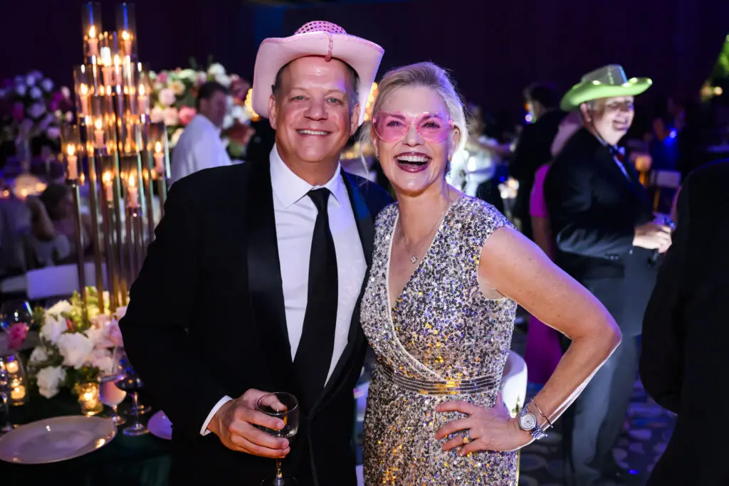 Rob & Amy Pierce at the 'No Mountain High Enough' themed gala benefitting the Memorial Hermann  Foundation at the Hilton Americas-Houston.(Photo by Michelle Watson)