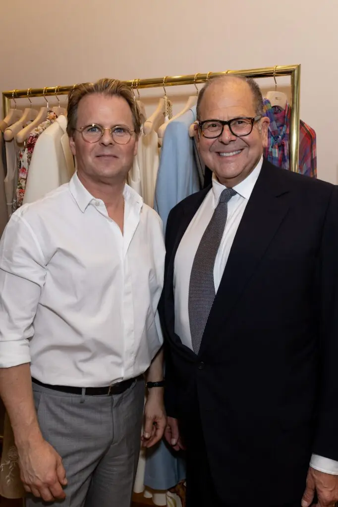 Adam Lippes, Christopher Sarofim at the Adam Lippes store opening in River Oaks District (Photo by Emily Jaschke)