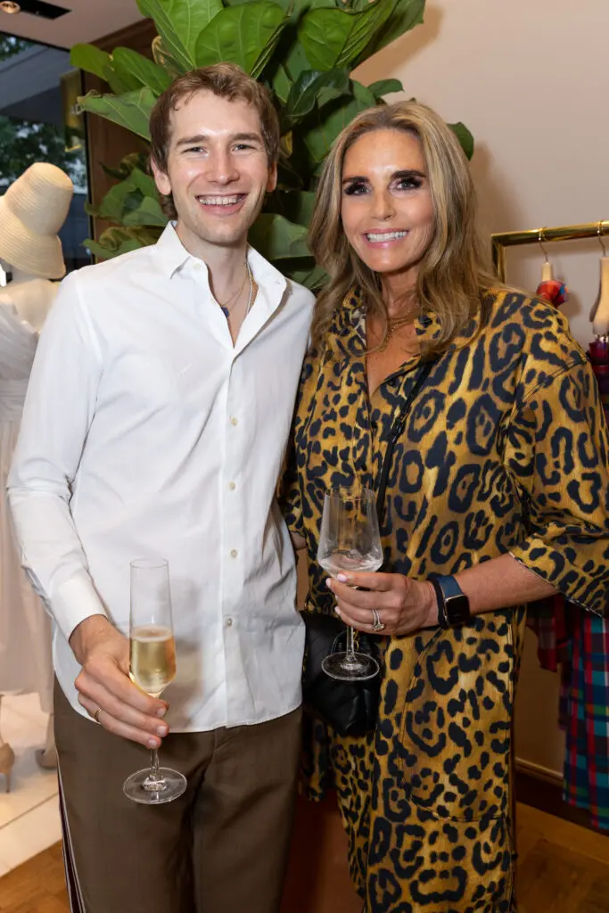 Alex Farnsworth, Sara Robbins at the Adam Lippes store opening in River Oaks District (Photo by Emily Jaschke)