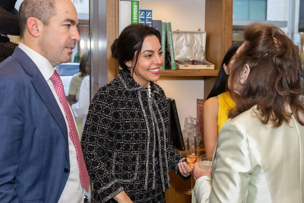 Andrew Sarofim, Nicole Katz at the Adam Lippes store opening in River Oaks District. (Photo by Emily Jaschke)