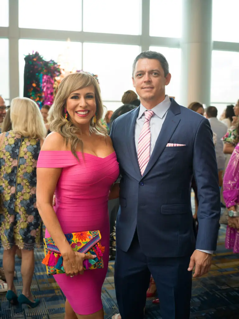 Arcy Muñoz, Jonathan Marshall at the Latin Women's Initiative fashion show and luncheon. (Photo by Daniel Ortiz)