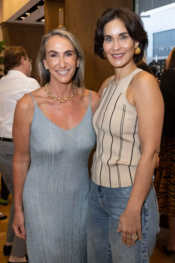 Courtney Sarofim, Laura Arnold at the Adam Lippes store opening in River Oaks District. (Photo by Emily Jaschke)