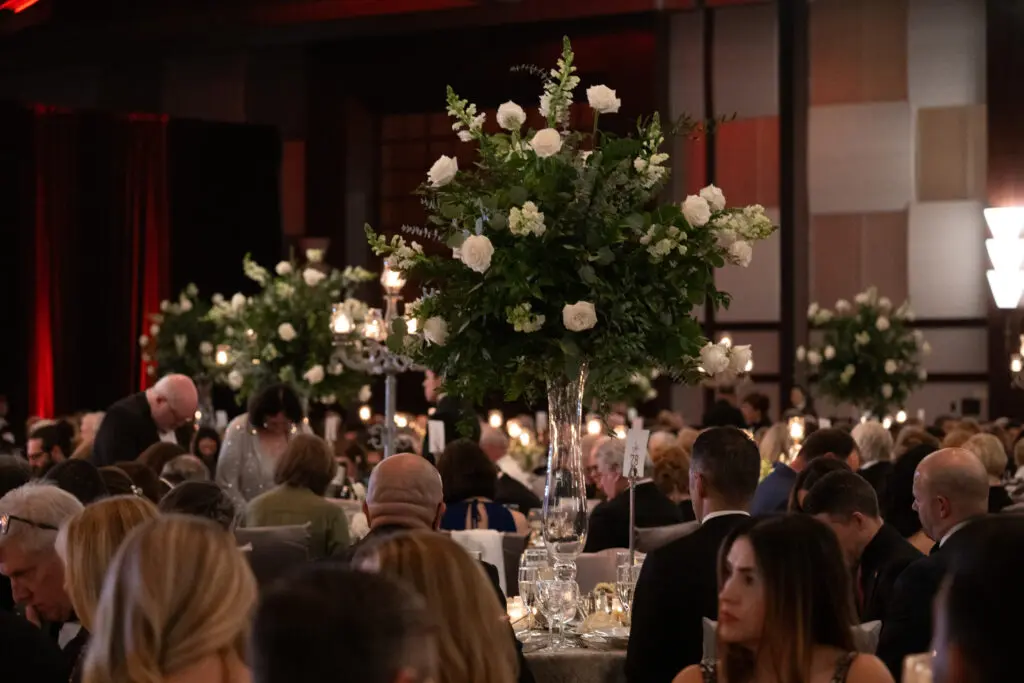 Florals at the University of St. Thomas gala (Photo by Gwen Juarez)