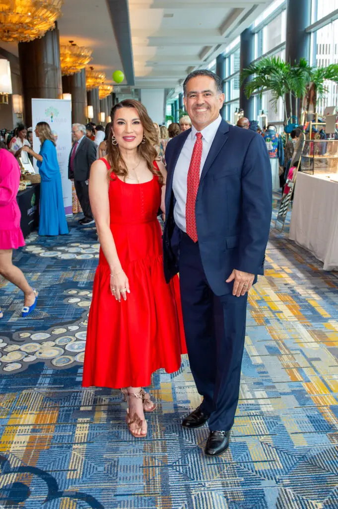 Isela & Juan Garcia at the Latin Women's Initiative fashion show and luncheon. (Photo by Jacob Power)
