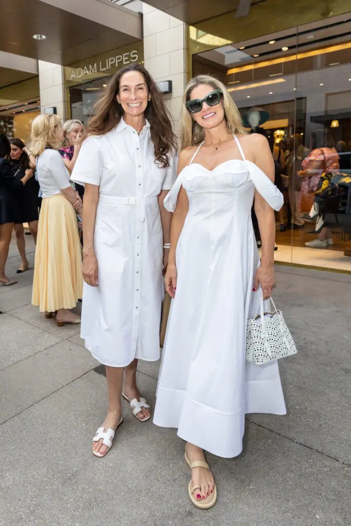 Lisa Holthouse, Greggory Fields at the Adam Lippes store opening in River Oaks District (Photo by Emily Jaschke)