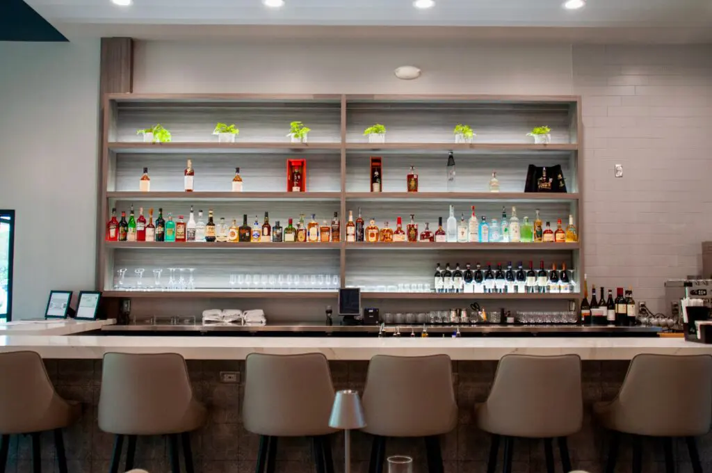 Along with an extensive wine list, there are traditional cocktail and spirit-free cocktail menus. (Photo by Mia Valdez)