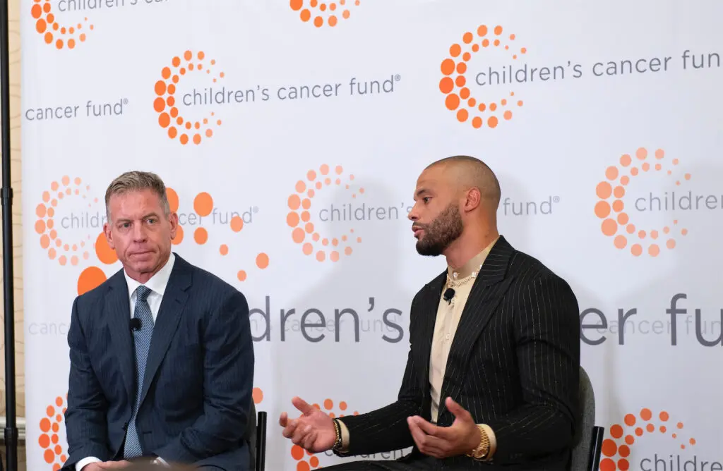 Troy Aikman, Dak Prescott at CAMH 75th Gala (Photo by Emily Jaschke)