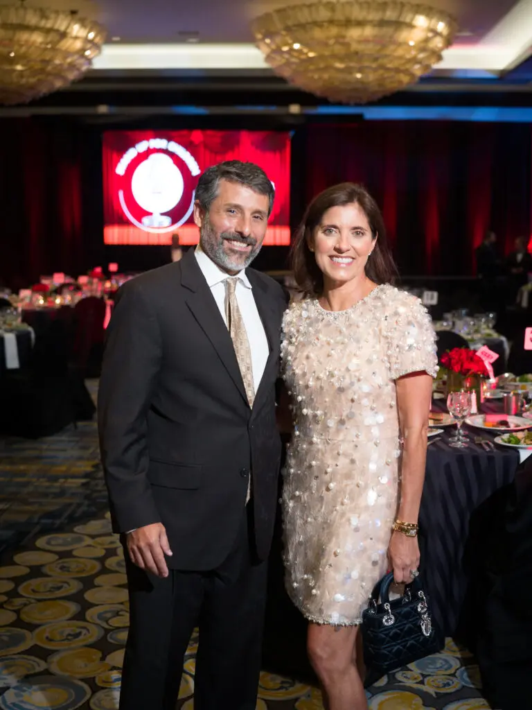 Community honorees Al & Stacey Lindseth at the Children at Risk dinner (Photo by Daniel Ortiz)