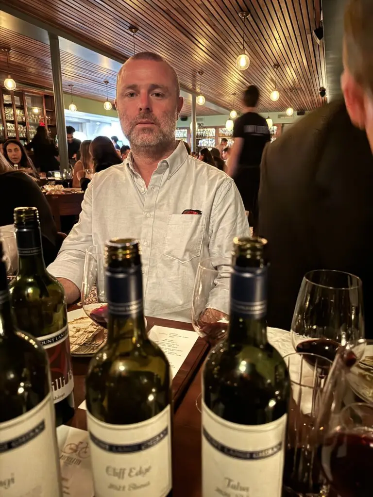 Mount Langi Ghiran head winemaker Adam Louder earlier this year at Bicylette.