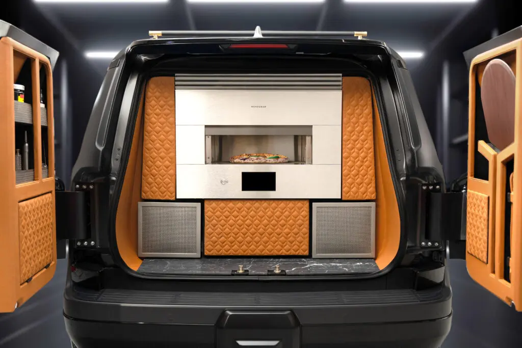 The Lexus Monogram GX Puts A New Spin on Al Fresco Dining With Its Own Pizza Oven and Bar