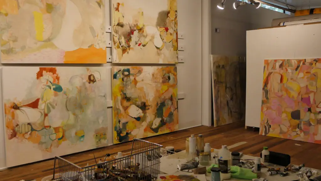 Artist Terrell James's studio.