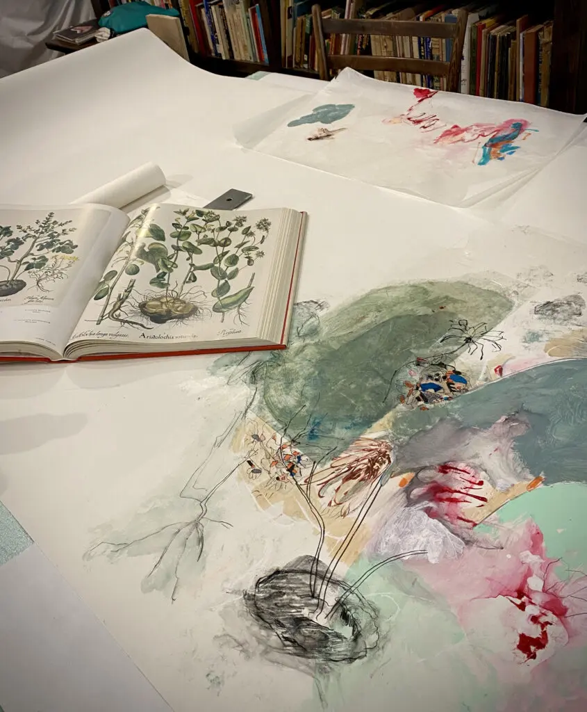 A Terrell James drawing in progress. (Photo by Terrell James)