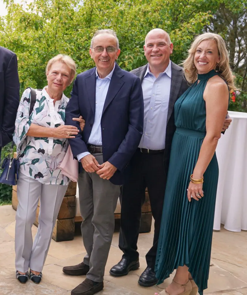 Marina & Dr. Giulio Draetta, Tim & Stacey Heffernan at MD Anderson Cancer Center events in Aspen