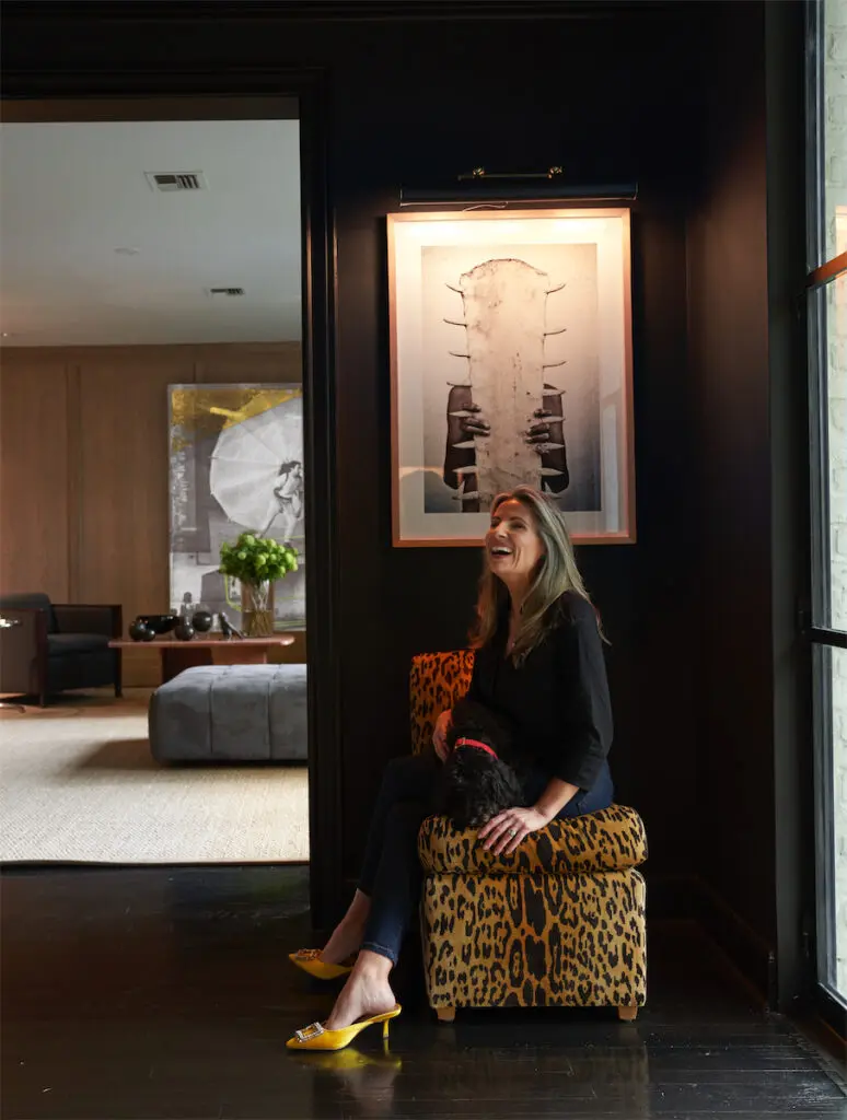 Catherine Brooks Giuffre in her West University Houston home.  (Photo by Pär Bengtsson)
