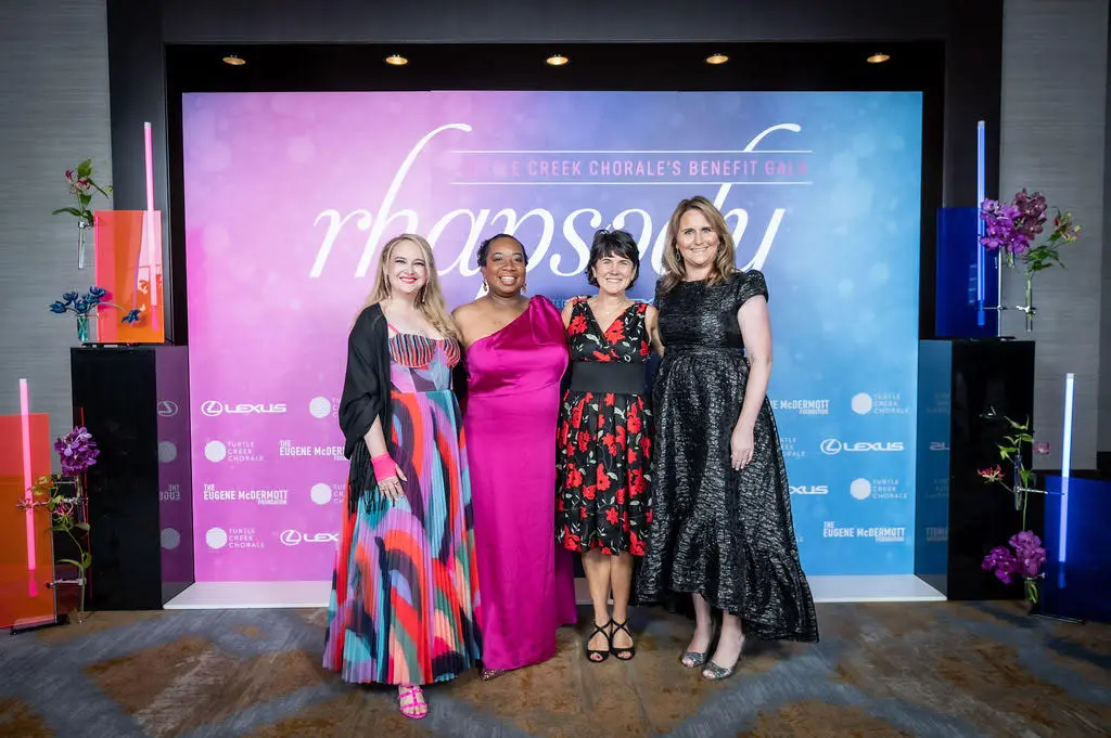 Rhapsody co-chairs Grace Cook, Sheilon King, Tara Lewis, Whitney Strauss (Photo by Cash Anglin)