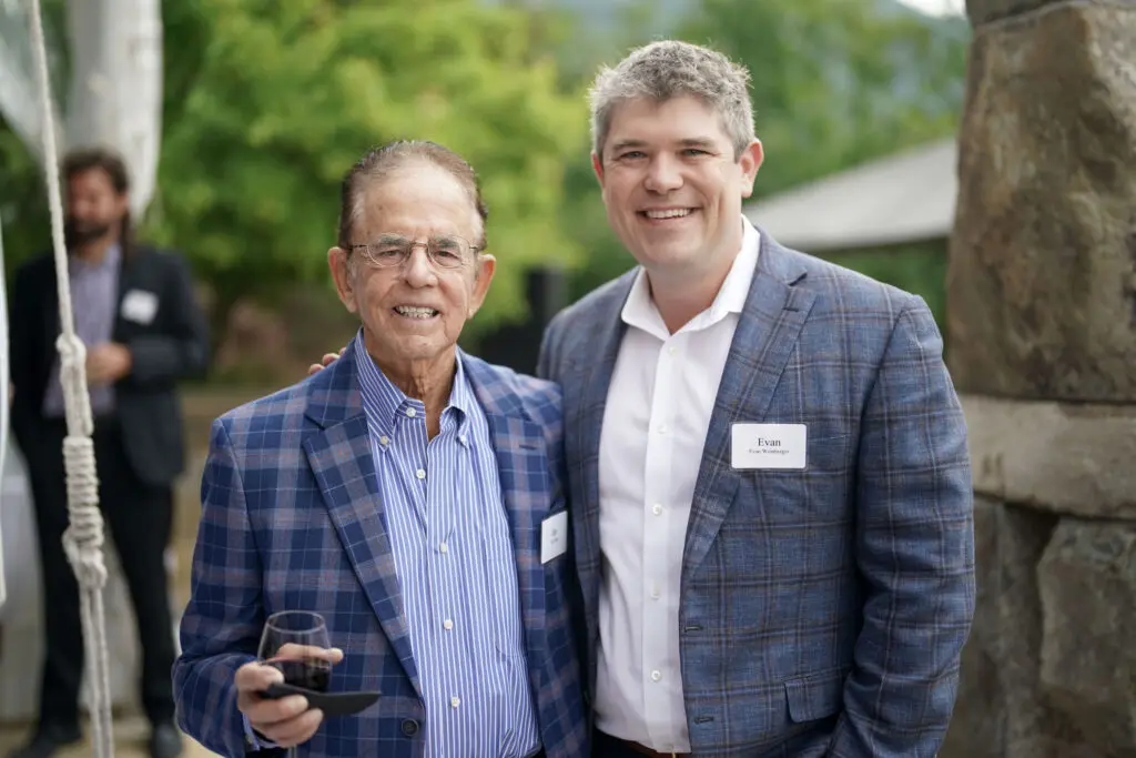 Jim 'The Texas Hammer' Adler, Evan Weinberger at MD Anderson Cancer Center events in Aspen