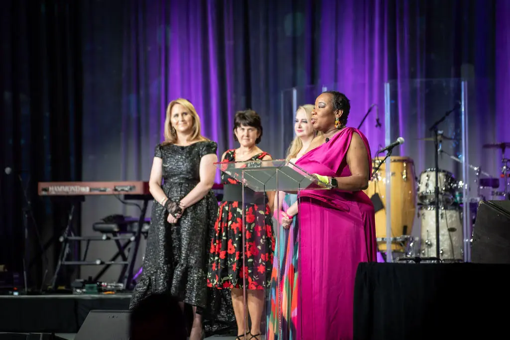 Rhapsody co-chairs Whitney Strauss, Tara Lewis, Grace Cook, Sheilon King (Photo by Cash Anglin)