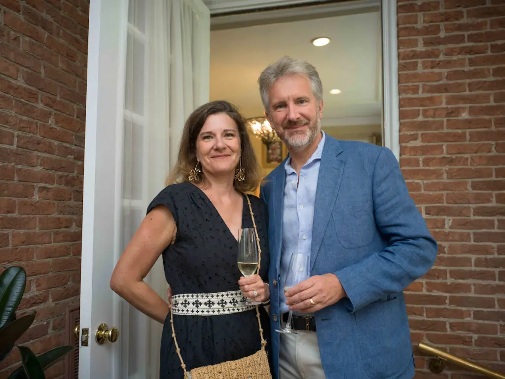 Elodie & Max Arnoud at The  Houstonian's Battle of the Bubbles.  (Photo by Daniel Ortiz)