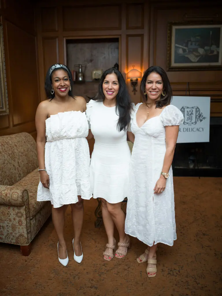 Erica Francis, Margaret De La Rosa, Theresa Garcia at The  Houstonian's Battle of the Bubbles.  (Photo by Daniel Ortiz)
