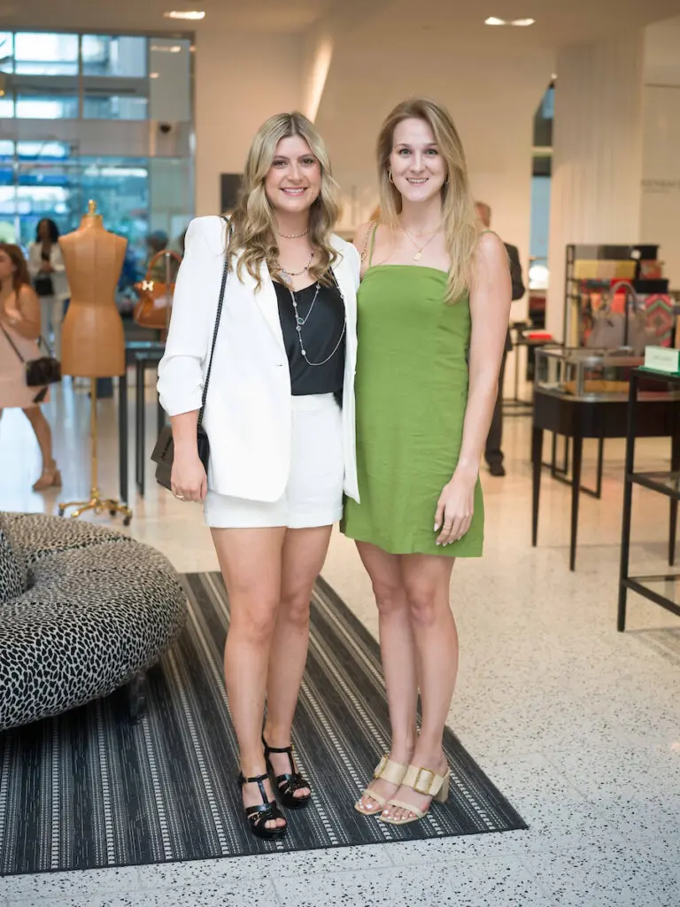 Kendall Plank, Olivia Landry mingle at the Dress for Success Women of Wardrobe event at Tootsies. (Photo by Daniel Ortiz)