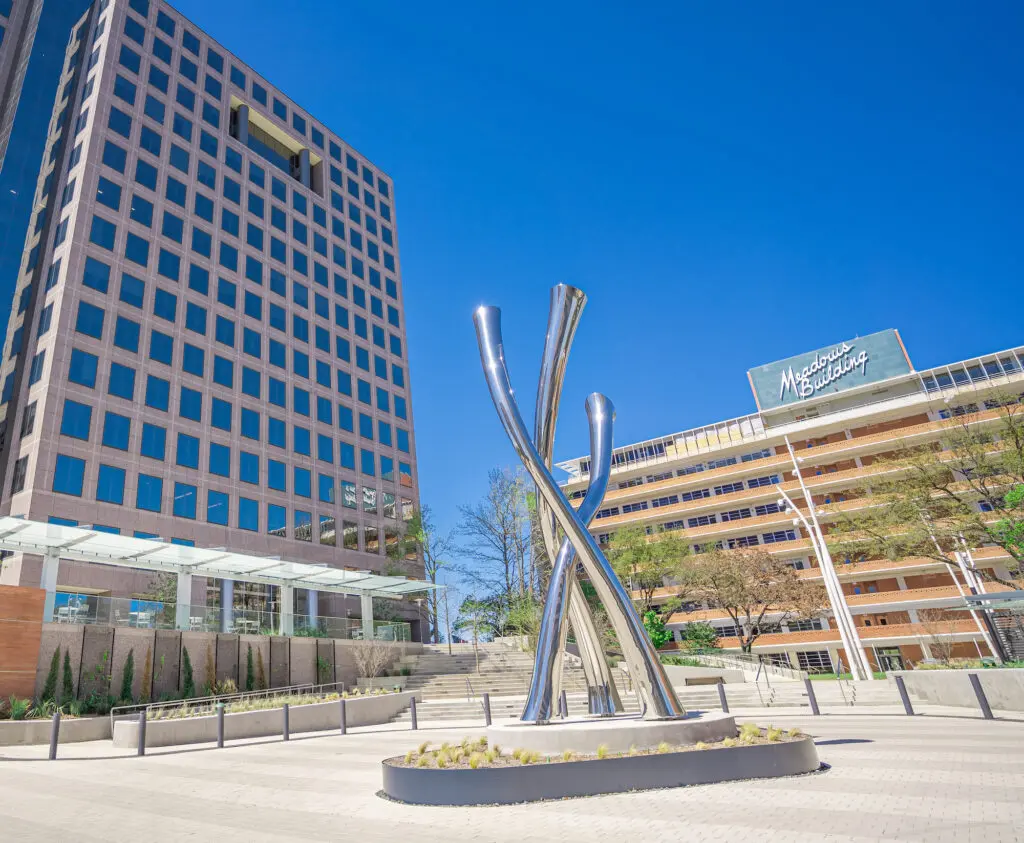 Brad Oldham's "Passages" is installed at Energy Square.
