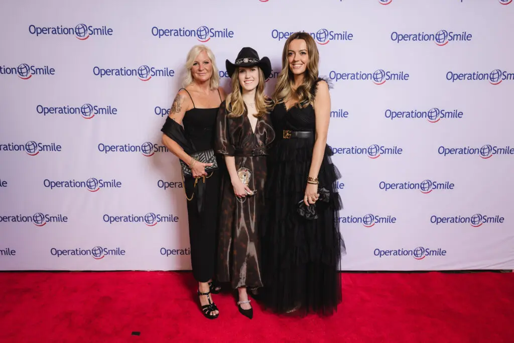 Cheryl Russell, Heather Almond, Zana Ibishi at the Operation Smile Gala held at the Royal Sonesta Hotel. (Photo by Johnny Than)