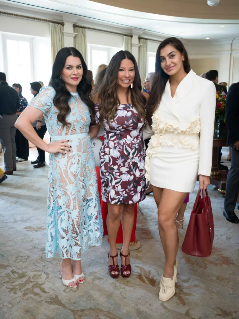 Blanca Lopez, Julie Garza, Dr. Hoda Sana at the El Centro de Corazón luncheon. (Photo by Daniel Ortiz)