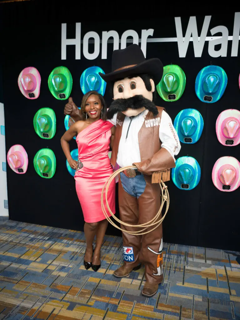 Centrell Reed, Cowboy at the Houston Cattle Baron's Ball. (Photo by Daniel Ortiz)
