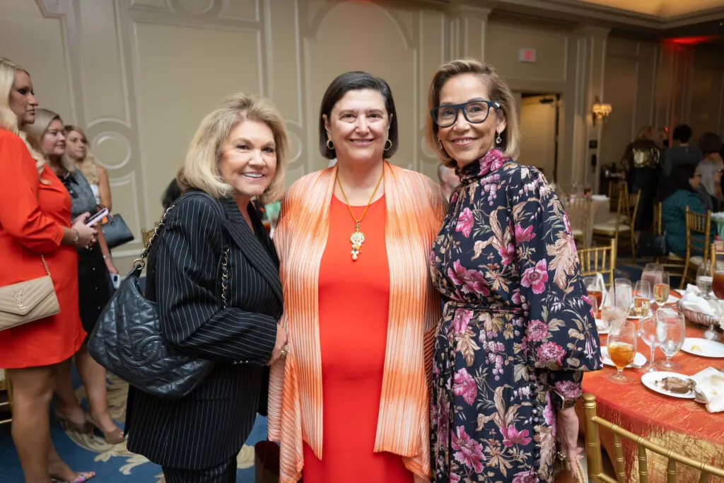 Edna Meyer Nelson, Maureen Sanders, Rebecca Reyes at the National MS Society 'Together for a Cure' luncheon (Photo by Daniel Ortiz)